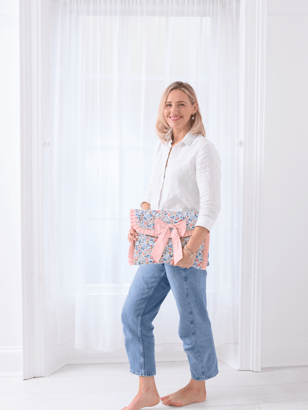 Hetty | Pink Laptop Sleeve made with Liberty Fabrics Tana Lawn™